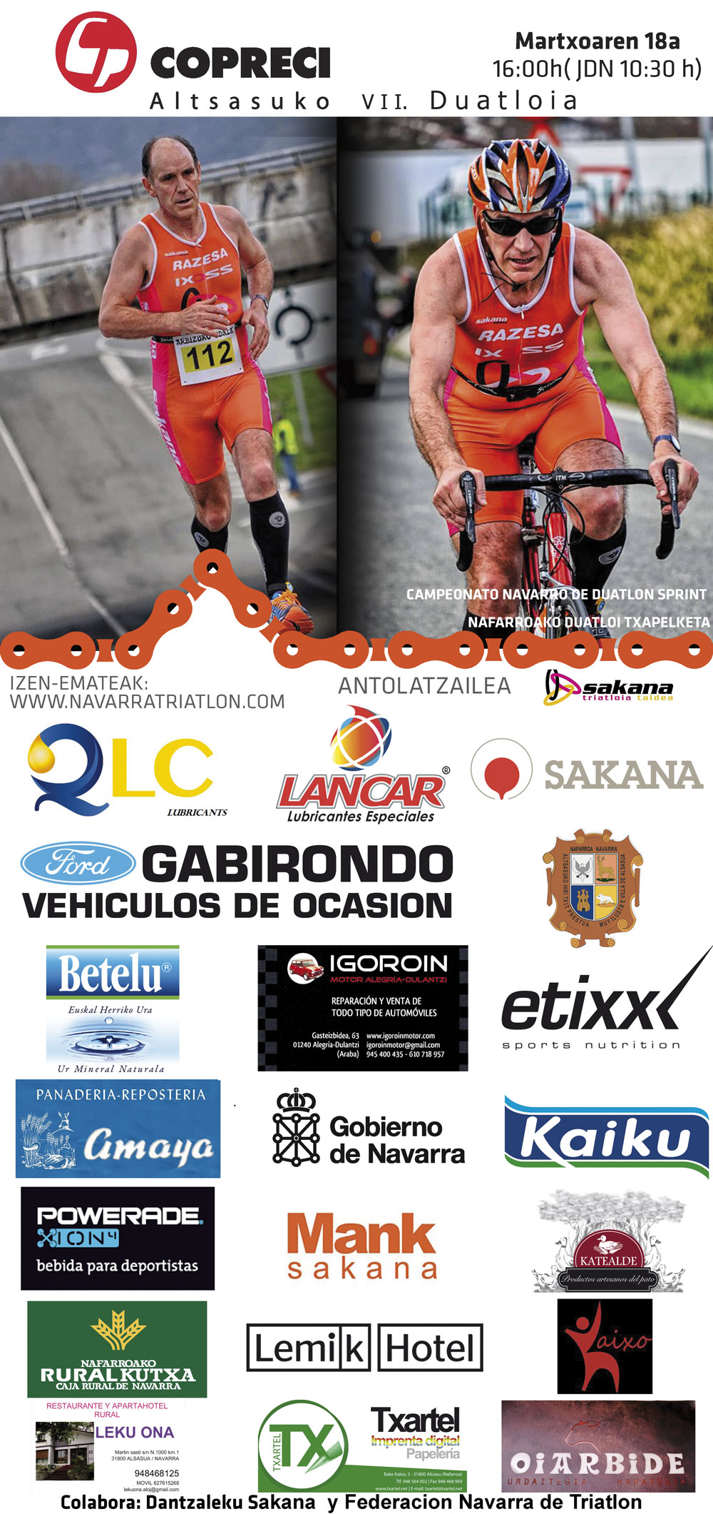 Abiertas las inscripciones del VII Duatl&oacute;n de Alsasua